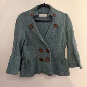 Charlie & Robin Y2K Renaissance Fairy Wool Knit Peplum Jacket Size M